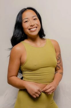 Mary Young Wallace Bamboo Crop Top New Arrivals