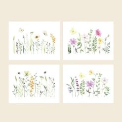 Cute Root Watercolor Gardens Plantable Cards - 8 Pack