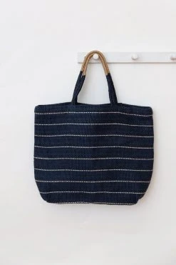 Will & Atlas Accessories Marin Jute Shopper - Indigo