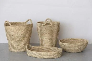 Will & Atlas Palm Leaf Large Woven Tray 7 Will & Atlas Palm Leaf Large Woven Tray