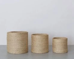 Will & Atlas Round Jute Baskets