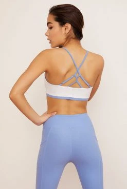 Wolven Reversible Crisscross Recycled Bra - Juniper