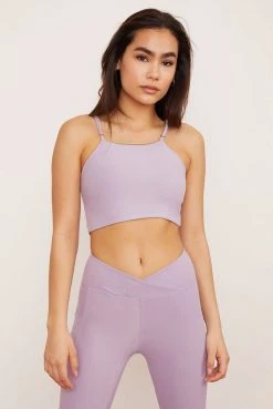 Wolven Reversible Crisscross Four-Way Recycled Top - Lavender