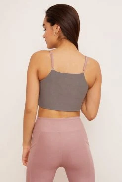 Wolven Reversible Crisscross Four-Way Recycled Top - Salt