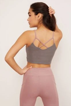 Wolven Reversible Crisscross Four-Way Recycled Top - Salt