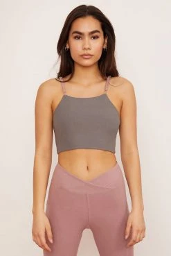 Wolven Reversible Crisscross Four-Way Recycled Top - Salt