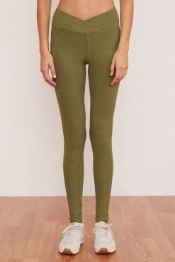 Wolven Activewear + Athleisure Recycled Crossover Pocket Legging - Eucalyptus 10 Wolven Activewear + Athleisure Recycled Crossover Pocket Legging - Eucalyptus