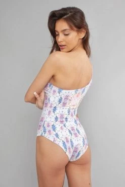 Wolven Reversible One Shoulder Recycled Swimsuit - Elektriflora