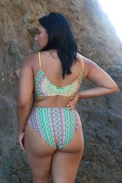 Wolven Reversible High-Waisted Recycled Bikini Bottom - Fauna Swim