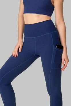 Wolven Recycled Legging With Pockets - Indigo Activewear + Athleisure