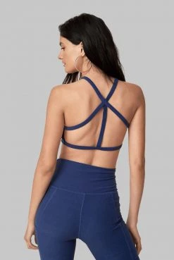 Wolven Recycled Pyramid Top - Indigo Activewear + Athleisure