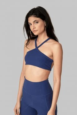 Wolven Recycled Pyramid Top - Indigo Activewear + Athleisure