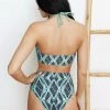 Wolven Reversible High-Waisted Recycled Bikini Bottom - Jungle 2 Wolven Reversible High-Waisted Recycled Bikini Bottom - Jungle