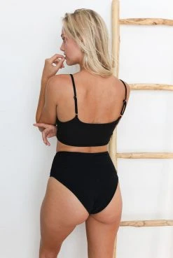 Wolven Reversible High-Waisted Recycled Bikini Bottom - Luna Best Sellers