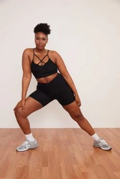 Wolven Recycled Midi Bike Short - Onyx