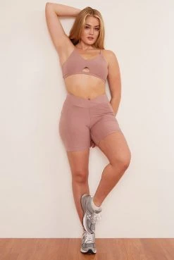 Wolven Recycled Midi Bike Short - Salt