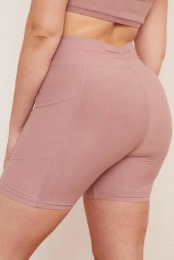 Wolven Recycled Midi Bike Short - Salt