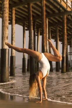 Wolven Reversible Tie-Back Recycled One Piece Swimsuit - Onyx Best Sellers