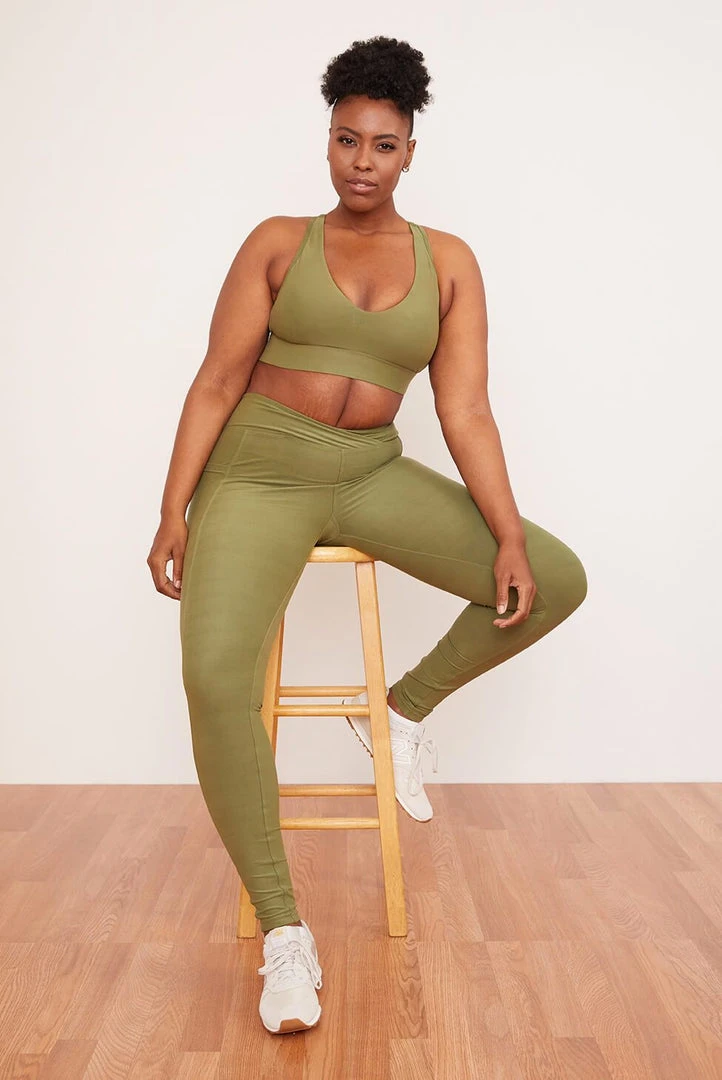 Wolven Recycled Racerback Bra - Eucalyptus Activewear + Athleisure 5 Wolven Recycled Racerback Bra - Eucalyptus Activewear + Athleisure