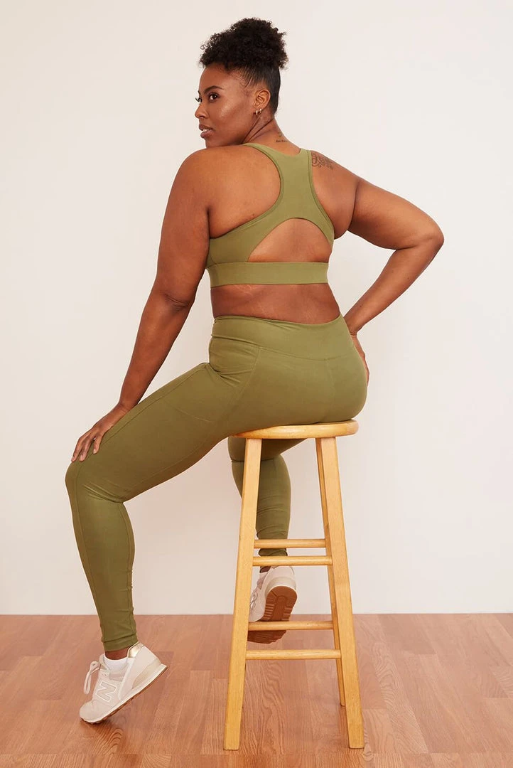 Wolven Recycled Racerback Bra - Eucalyptus Activewear + Athleisure 6 Wolven Recycled Racerback Bra - Eucalyptus Activewear + Athleisure