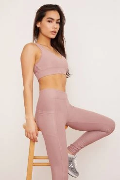 Wolven Recycled Racerback Bra - Salt