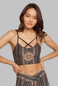 Wolven Crisscross Four-Way Recycled Top - Zephyr