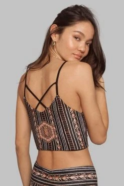 Wolven Crisscross Four-Way Recycled Top - Zephyr