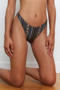 Wolven Reversible French Cut Recycled Bikini Bottom - Zephyr Swim