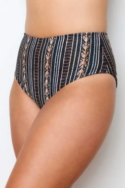 Wolven Reversible High-Waisted Recycled Bikini Bottom - Zephyr Best Sellers