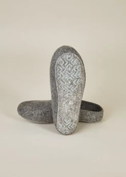 Kyrgies Best Sellers Women's Classic Sole Low Back Wool Slippers - Gray