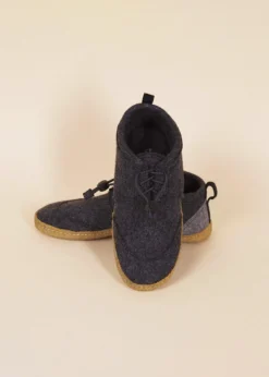 Kyrgies Handcrafted Women's Walkabout Wool Lace-Up Slippers