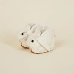 Silk Road Bazaar Wool Baby Booties - Bunny