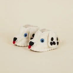 Silk Road Bazaar Wool Baby Booties - Dalmatian