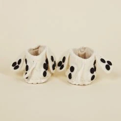Silk Road Bazaar Wool Baby Booties - Dalmatian