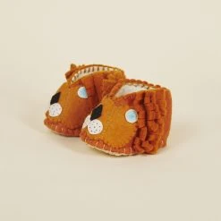 Silk Road Bazaar Wool Baby Booties - Lion Kids' + Baby