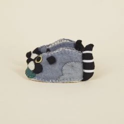 Silk Road Bazaar Kids' + Baby Wool Baby Booties - Raccoon
