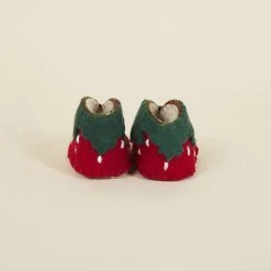 Silk Road Bazaar Wool Baby Booties - Strawberry Kids' + Baby