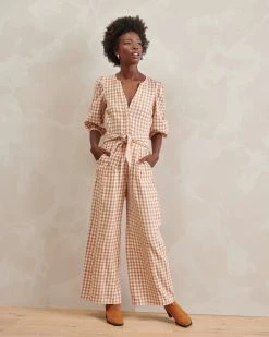 WVN Clothing Amber Gingham Jumpsuit