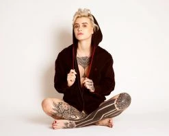 ONE432 Zalzala Upcycled Unisex Zip Hoodie Clothing