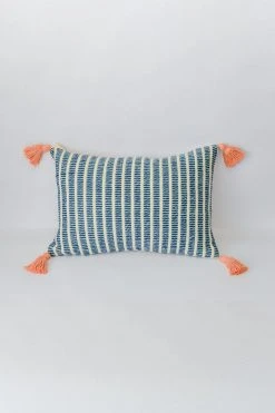 Zuahaza Home Goods JardĂn Throw Pillow Cover - Indigo + Seaglass