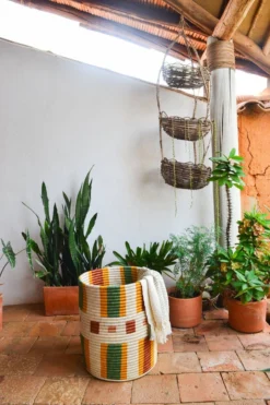 Zuahaza Handcrafted Omaira Large Floor Basket