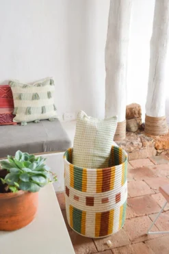 Zuahaza Handcrafted Omaira Large Floor Basket