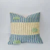 Zuahaza Salento Throw Pillow Cover - Indigo + Seaglass Handcrafted